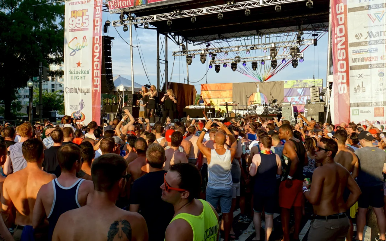 Carly Rae Jepsen performing at the Capital Pride Festival in Washington, D.C. in 2015