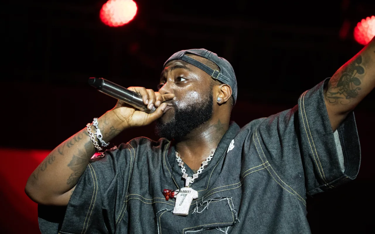 Davido performing onstage at Vodun Days in January 2026