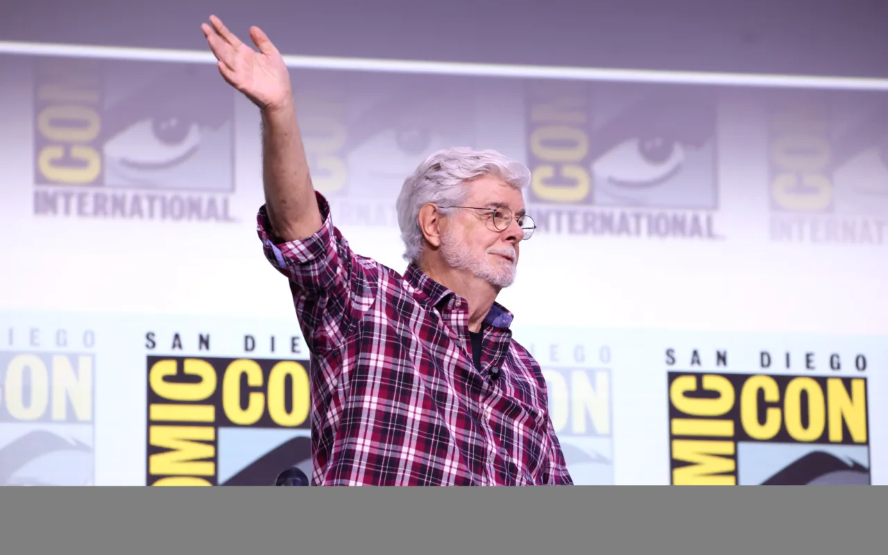 George Lucas speaking at San Diego Comic-Con in 2025