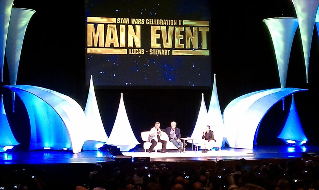 George Lucas appearing at Star Wars Celebration V in 2010