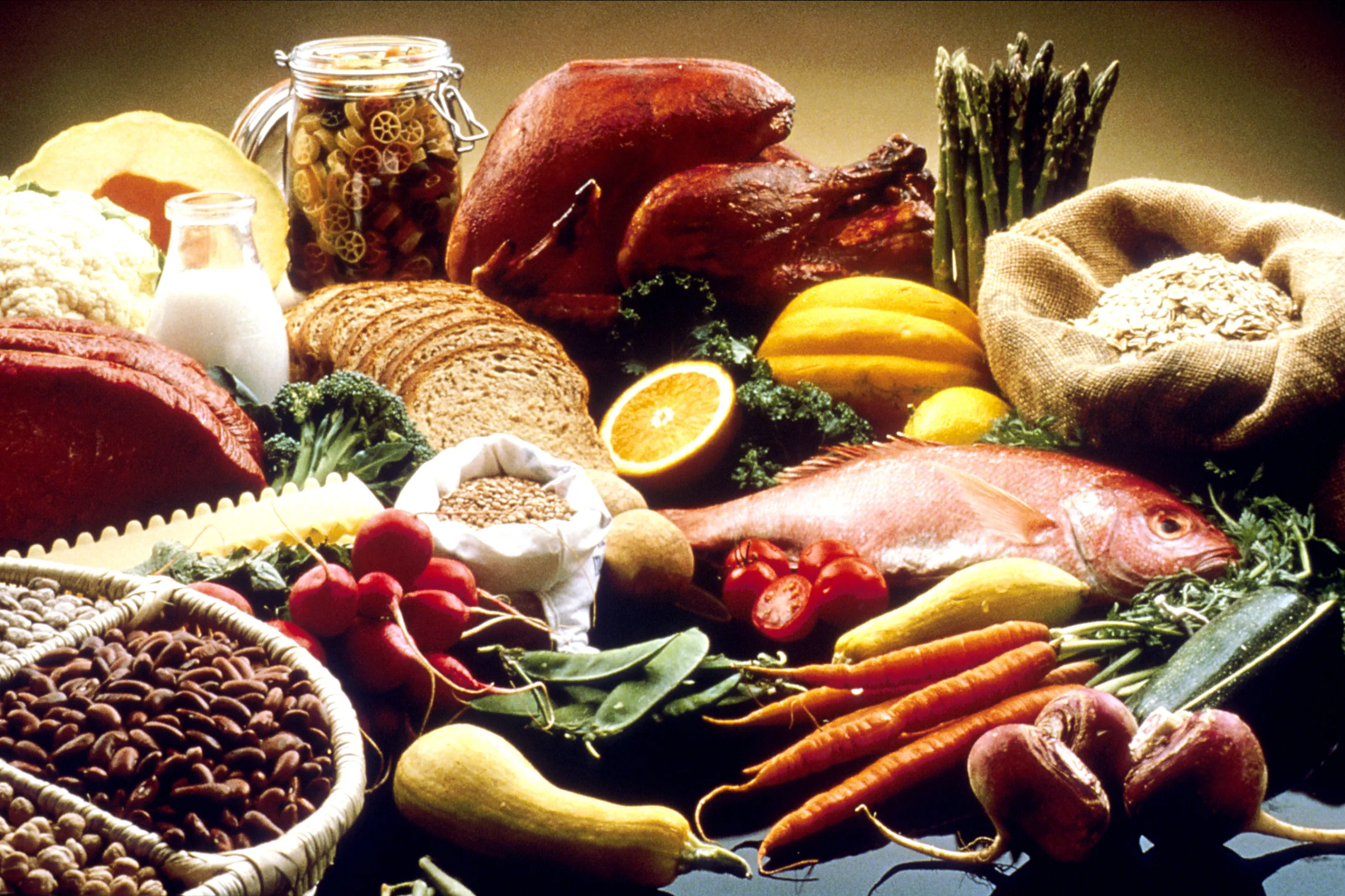 Open the featured image for Immune Health Habits: What the CDC Says Actually Helps Your Body’s Defenses A display of vegetables, fruit, whole grains, protein foods and other nutritious foods