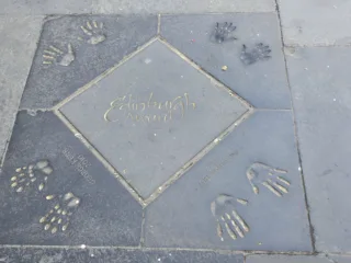 J.K. Rowling's Edinburgh Award handprints in Edinburgh