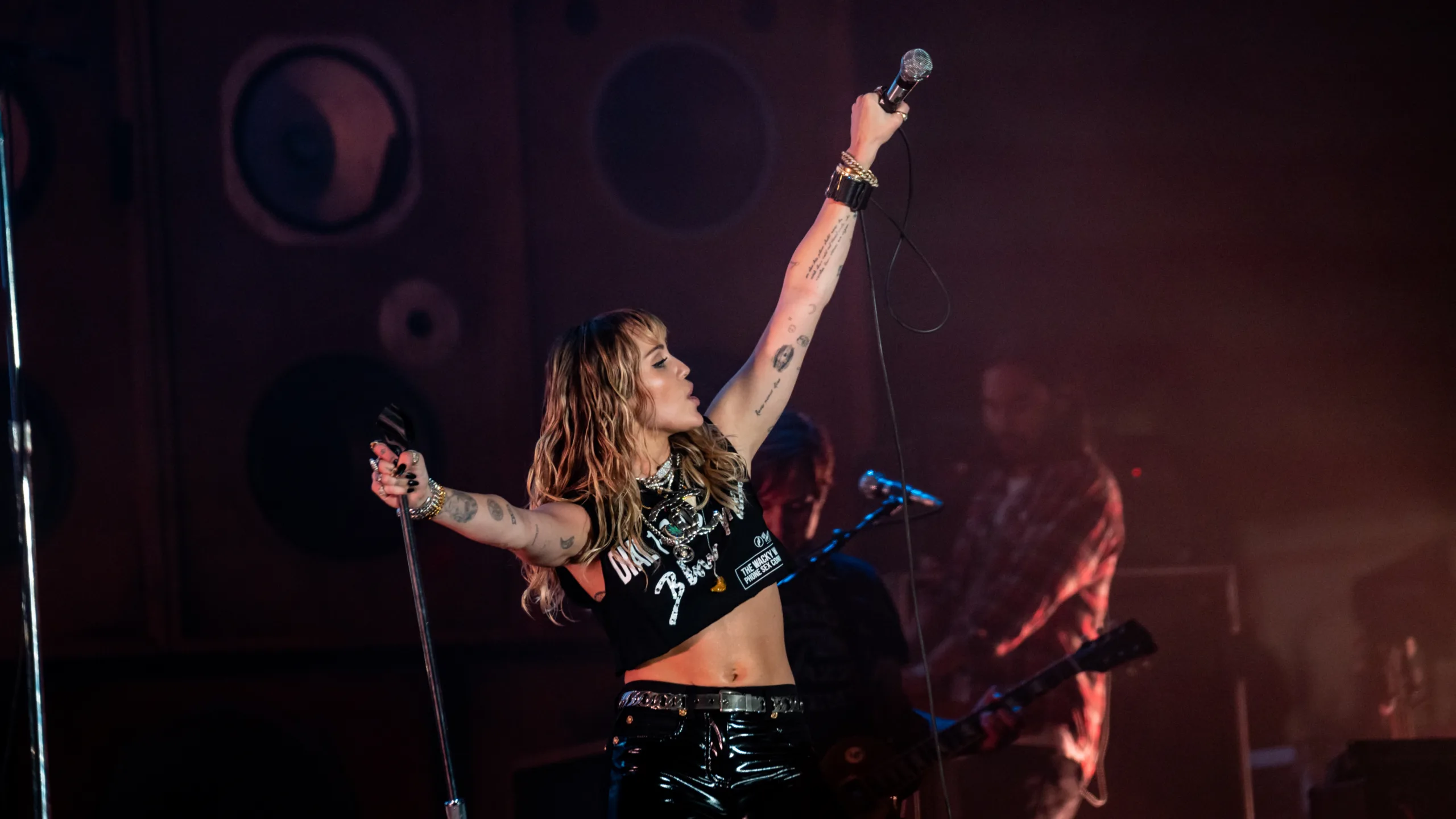 Open the featured image for Miley Cyrus Peaceful Love: How Maxx Morando Shapes Her New Era Miley Cyrus performing onstage at Primavera Sound in Barcelona in 2019