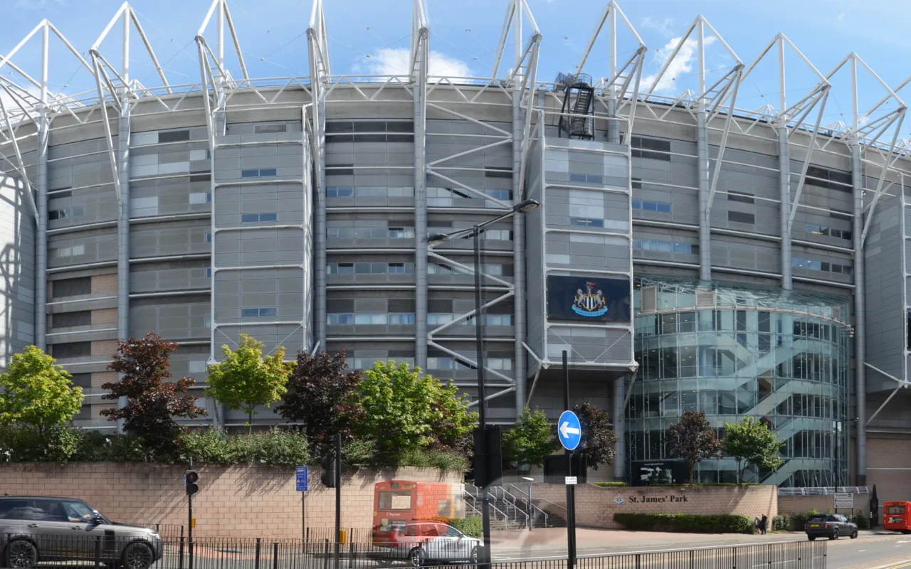 St James' Park, home of Newcastle United