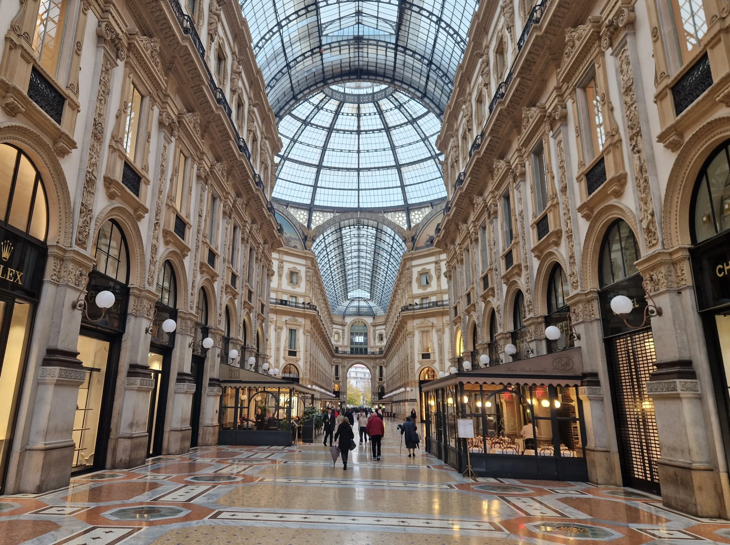 Interior of the Galleria Vittorio Emanuele II in Milan, venue for Vogue World Milano 2026