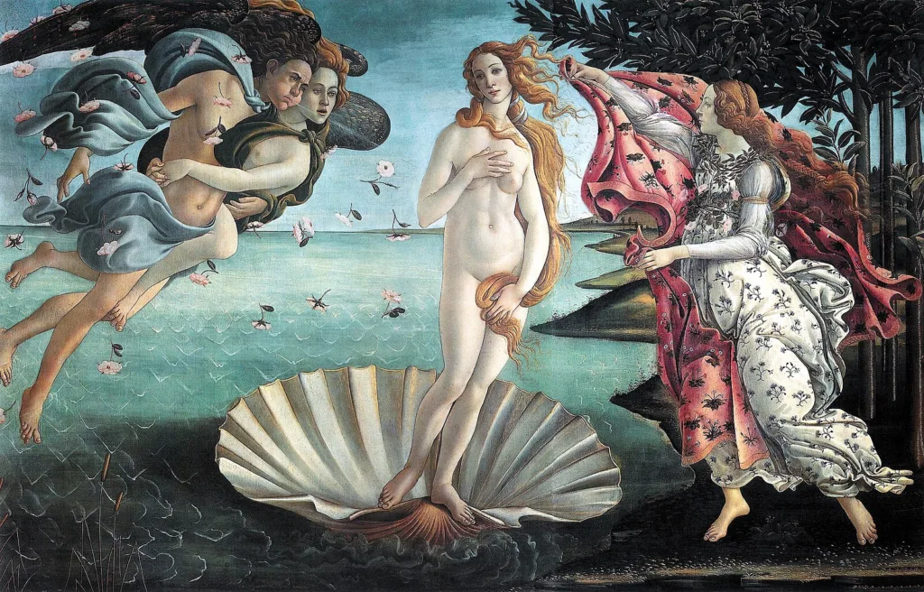 Botticelli's The Birth of Venus, a Renaissance beauty reference for Vogue World Milano 2026