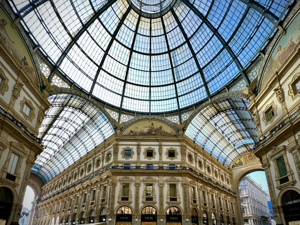 Interior of Galleria Vittorio Emanuele II in Milan, the venue for Vogue World Milano 2026