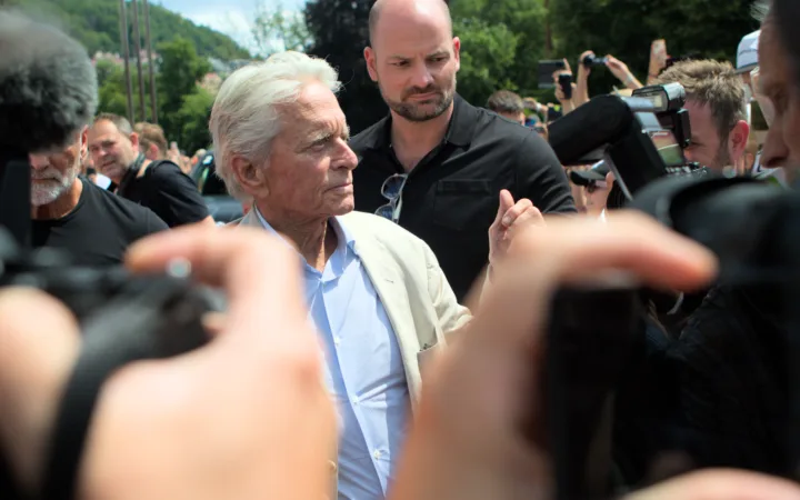 Michael Douglas at the 59th Karlovy Vary International Film Festival in 2025