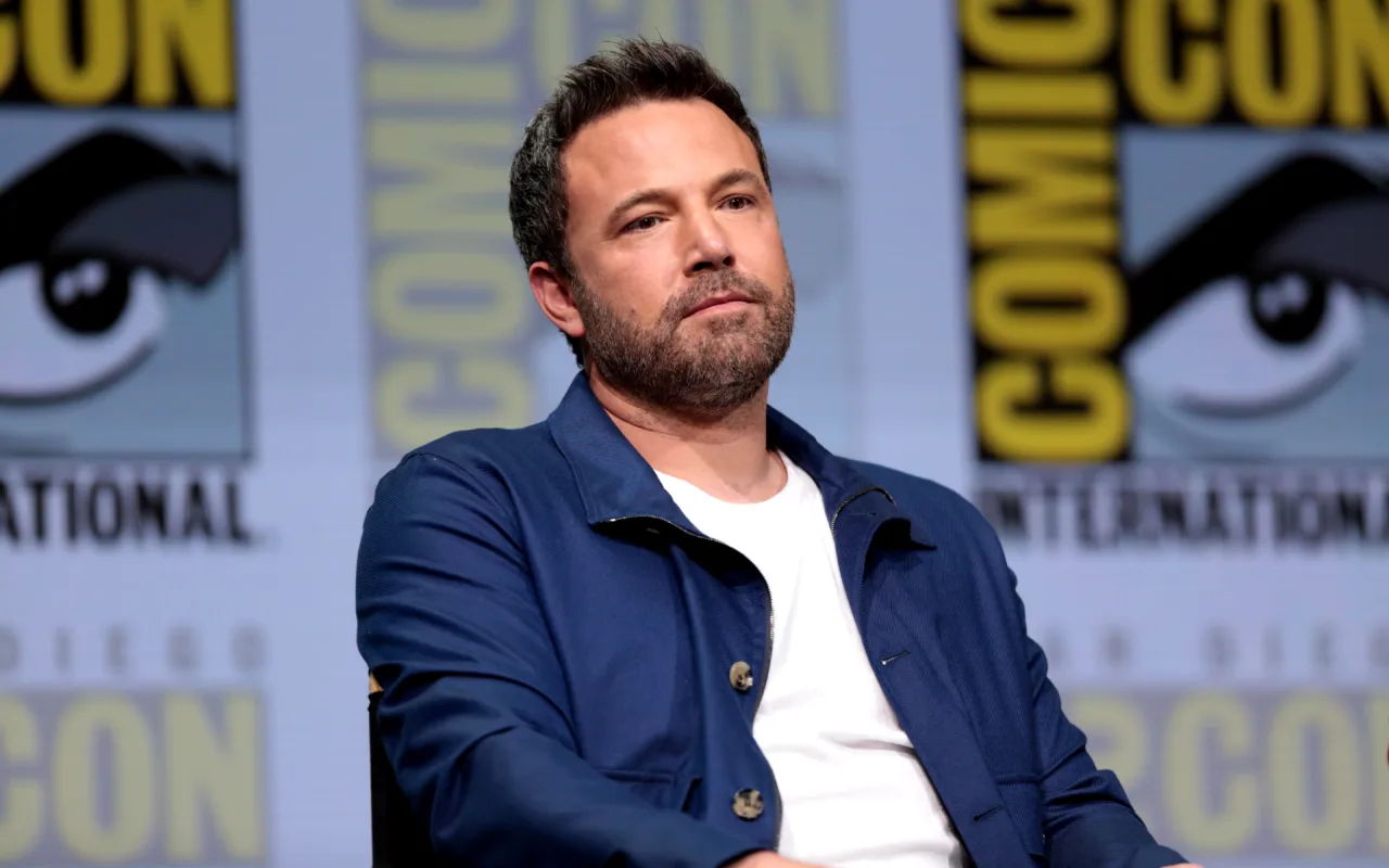 Ben Affleck speaking at San Diego Comic-Con in 2017