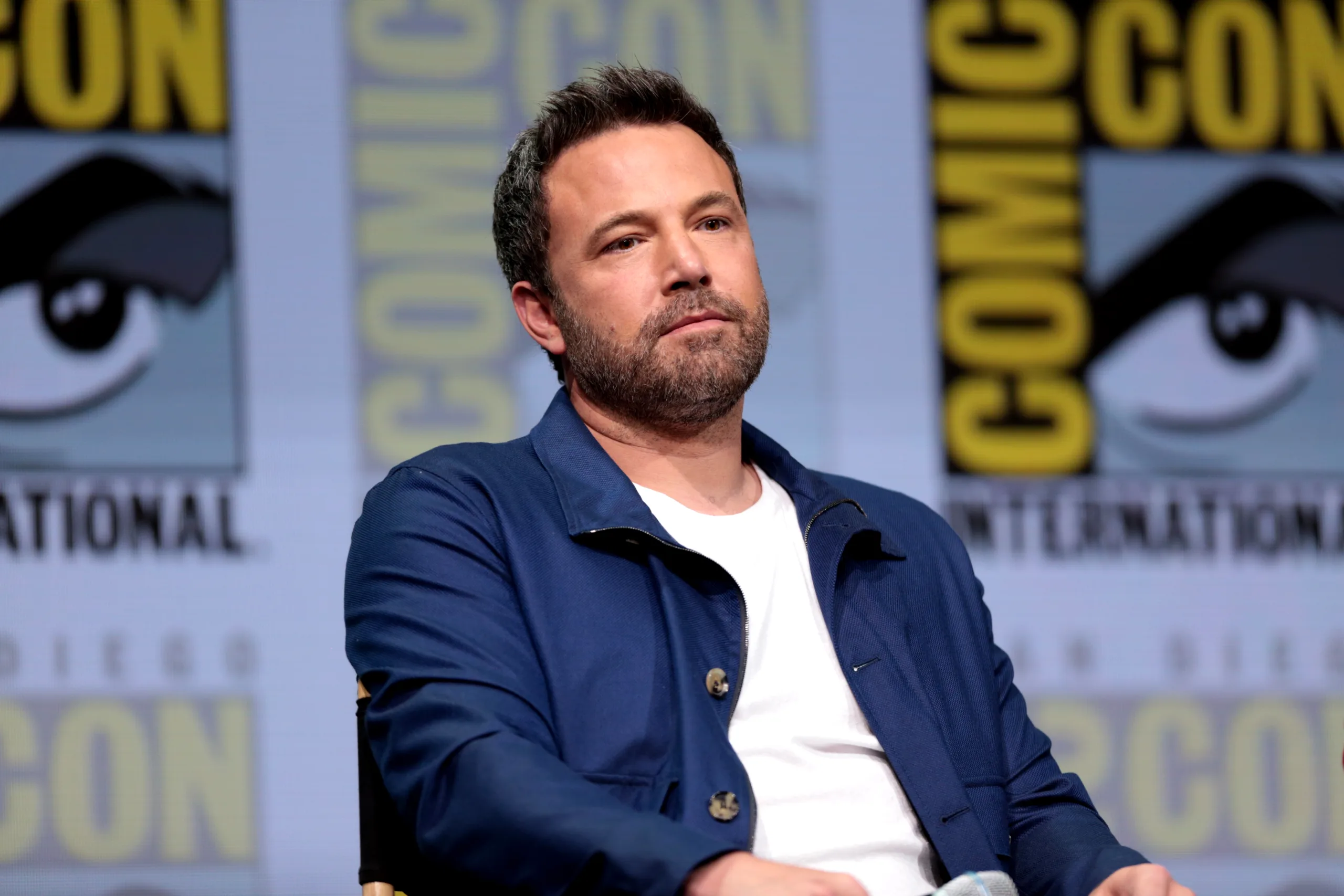 Open the featured image for Ben Affleck Jennifer Lopez Oscar Comments Show Respect After Divorce Ben Affleck speaking at San Diego Comic-Con in 2017