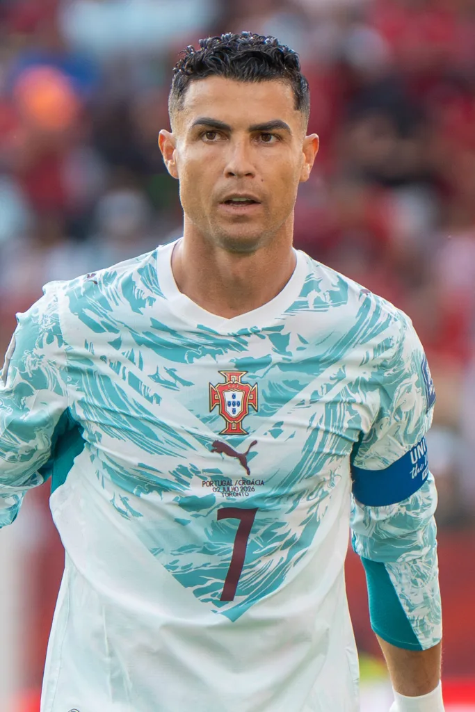 Cristiano Ronaldo representing Portugal against Croatia at the 2026 FIFA World Cup