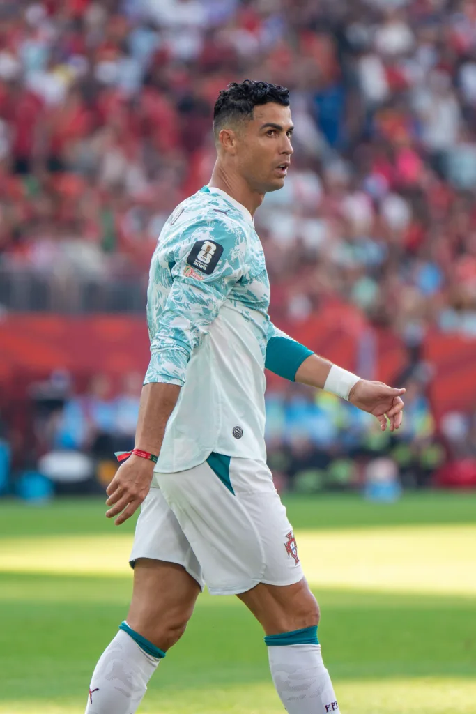 Cristiano Ronaldo in action for Portugal against Croatia at the 2026 FIFA World Cup