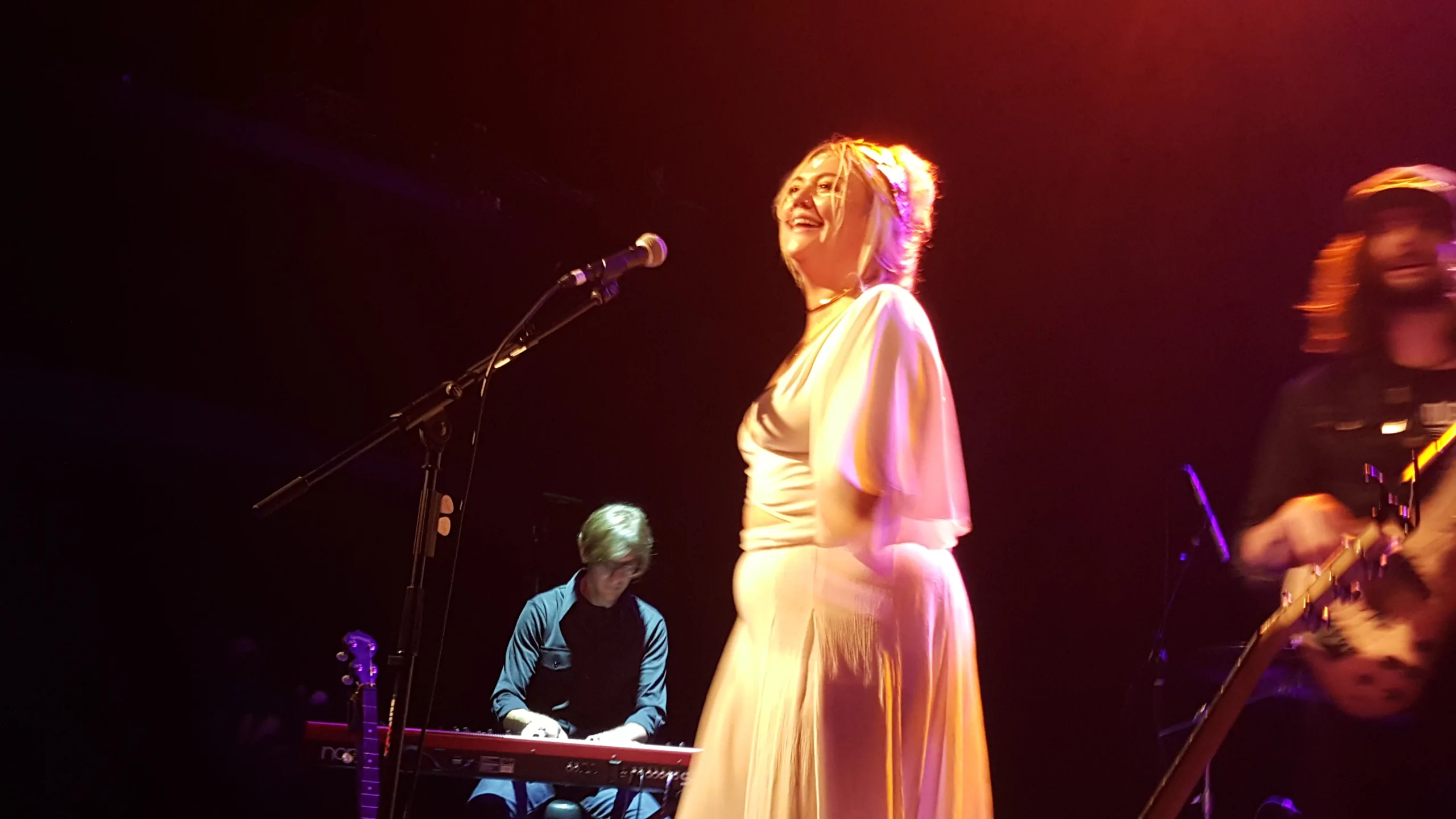 Elle King performing onstage at the Bowery Ballroom
