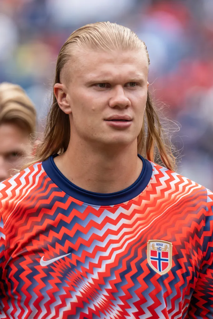 Erling Haaland in action for Norway against France at the 2026 FIFA World Cup