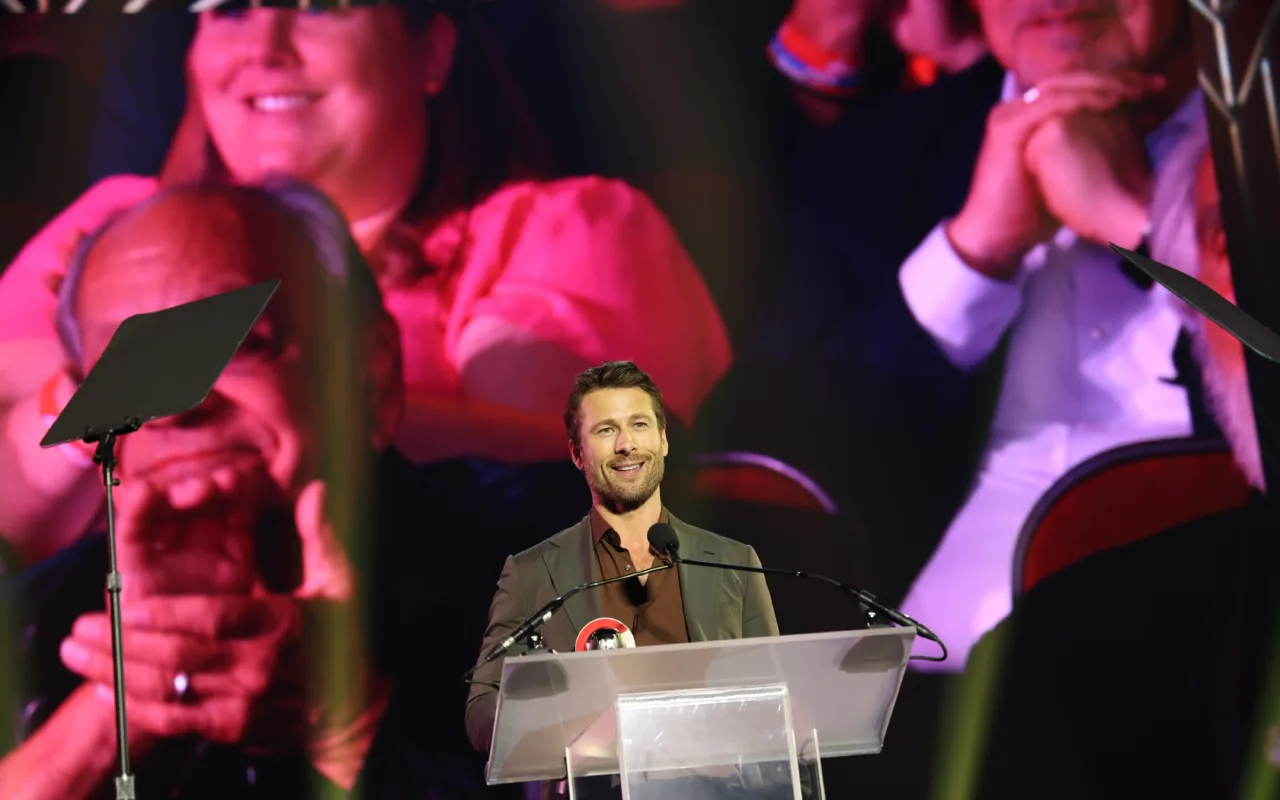 Glen Powell at CinemaCon 2025 in Las Vegas