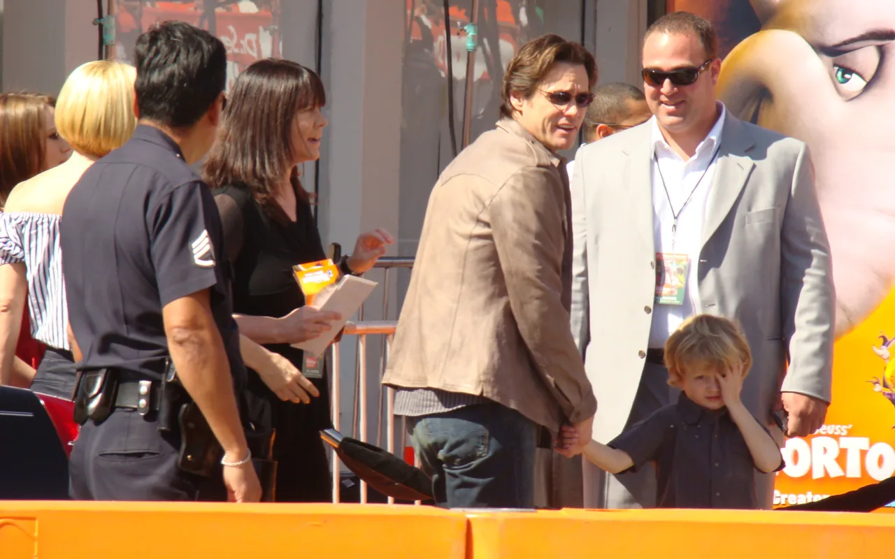 Jim Carrey attending the Horton Hears a Who premiere in 2008