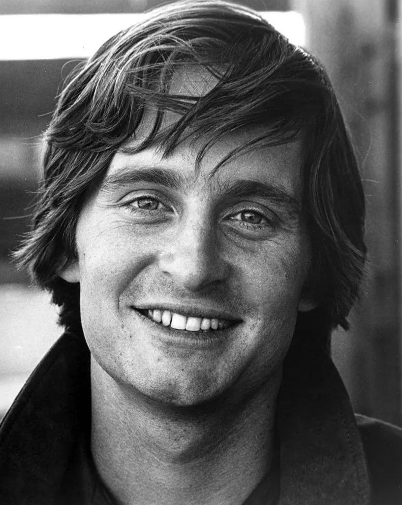 Young Michael Douglas in a 1969 publicity portrait for Hail, Hero!