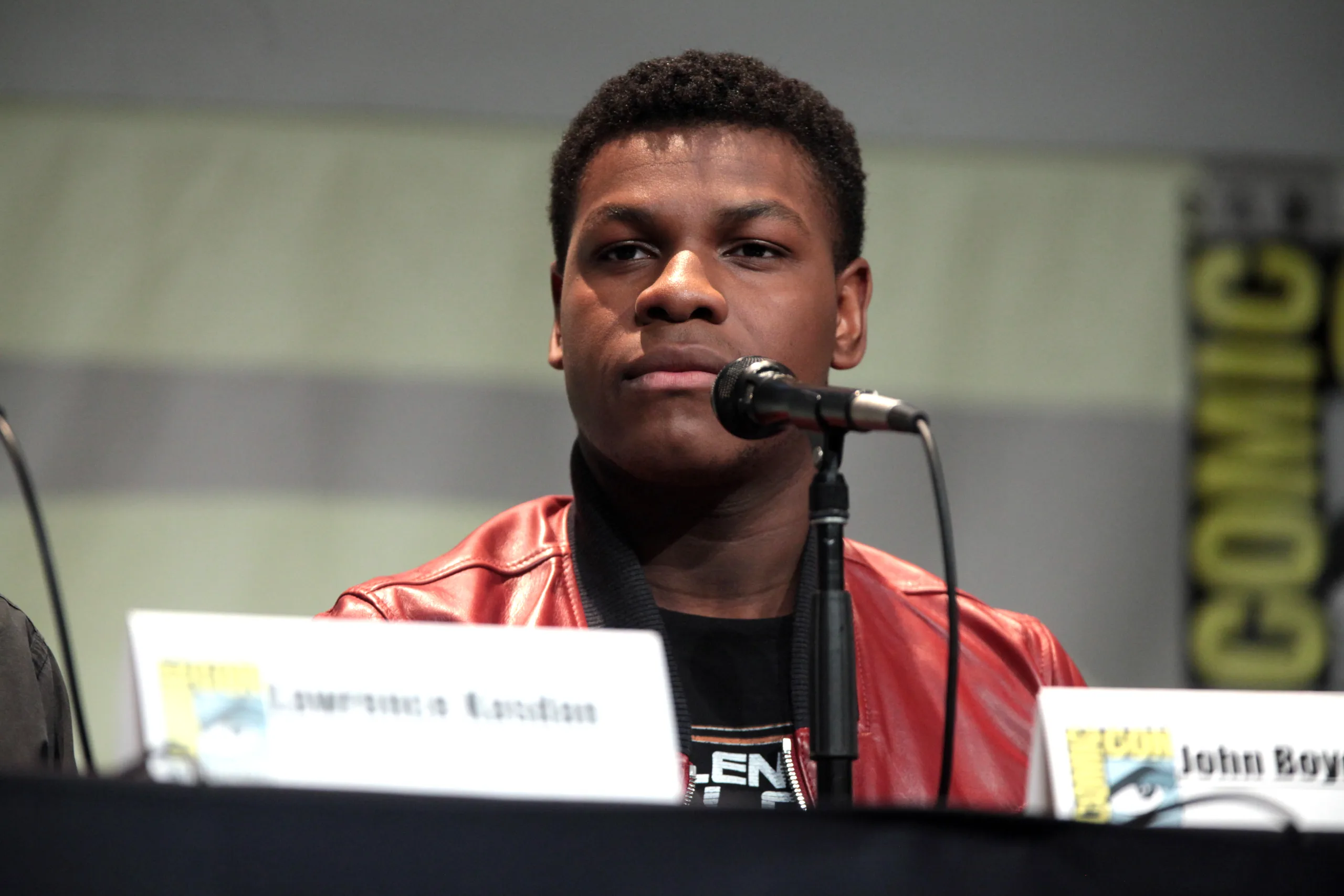 Open the featured image for John Boyega Damilola Documentary Revisits a Childhood Trauma John Boyega speaking at San Diego Comic-Con