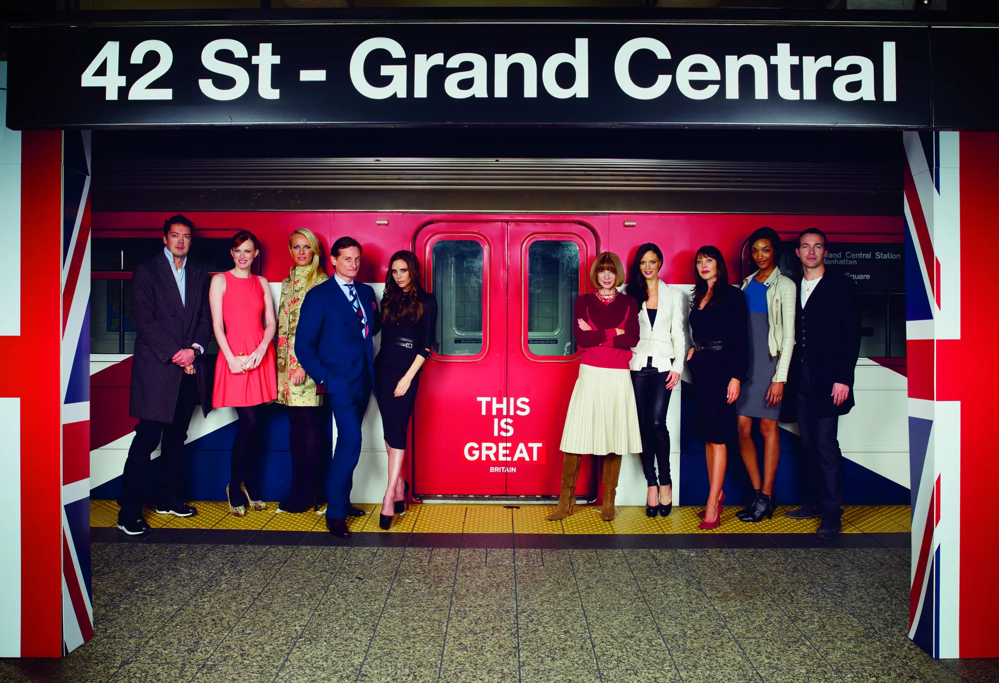 Open the featured image for Victoria Beckham House Red Lipstick Turns Her Paris Runway Into a Beauty Launch Victoria Beckham at a public fashion event in New York