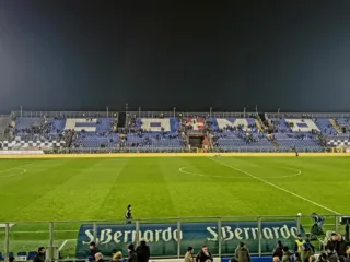 Stadio Giuseppe Sinigaglia stands in Como during a February 2025 match