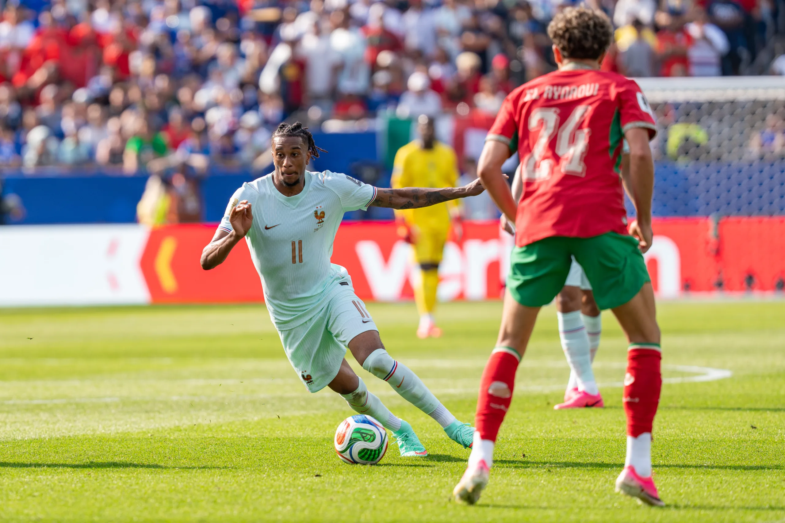 Open the featured image for France Italy 1-1: Zidane’s Perfect Start Ends After Bastoni Equaliser Michael Olise playing for France during the 2026 FIFA World Cup