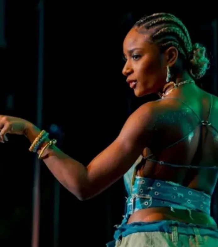 Ayra Starr onstage at Shoke Shoke Festival in 2023