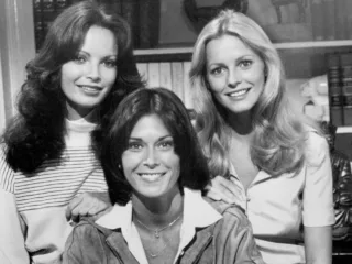 Jaclyn Smith, Kate Jackson and Cheryl Ladd in a 1977 Charlie’s Angels publicity photograph