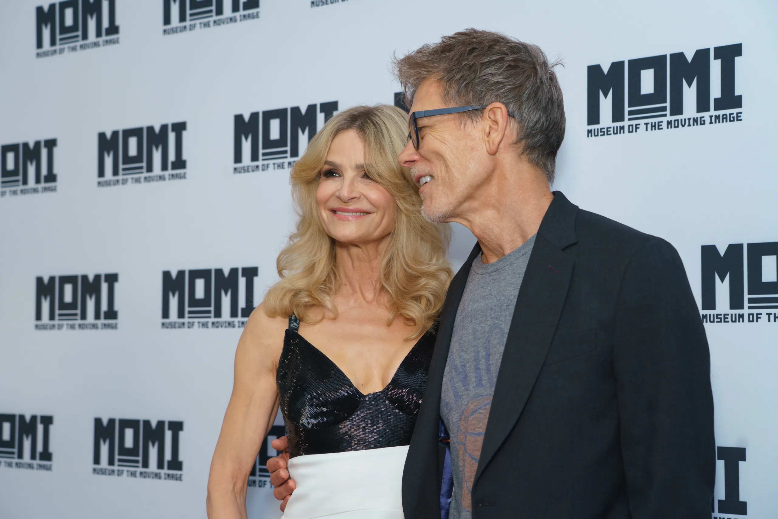 Open the featured image for Kevin Bacon and Kyra Sedgwick: A New Family Movie Chapter Kyra Sedgwick and Kevin Bacon at the 40th Annual Moving Image Awards in June 2026