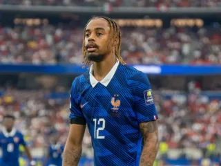 Bradley Barcola in France colours at the 2026 World Cup