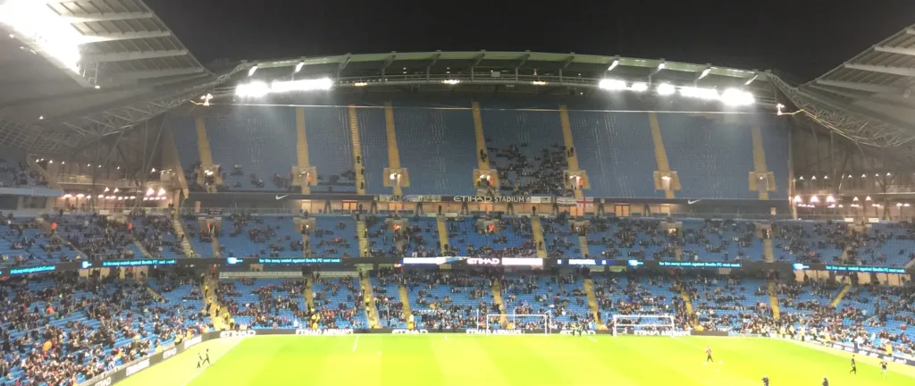 Etihad Stadium during a Manchester City match