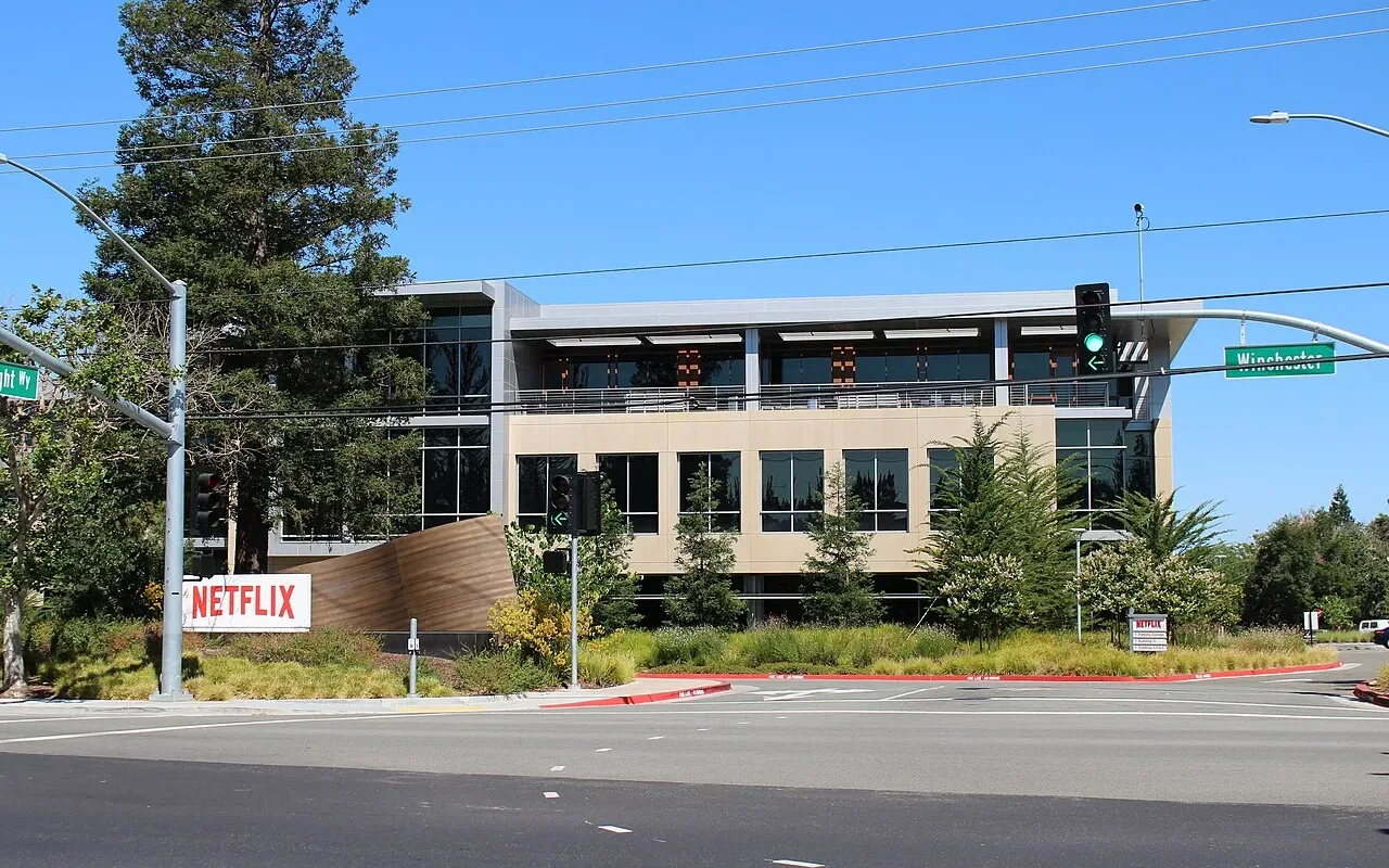 Netflix headquarters campus building at 101 Albright Way in Los Gatos