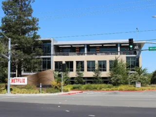 Netflix headquarters campus building at 101 Albright Way in Los Gatos