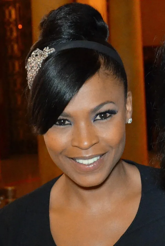 Nia Long smiling at the Eye on Black Salute to Directors event in 2012