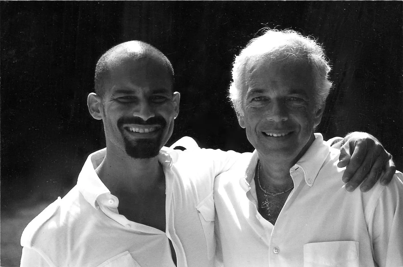 Ralph Lauren, right, with photographer Arnaldo Anaya-Lucca in a 2013 black and white photograph