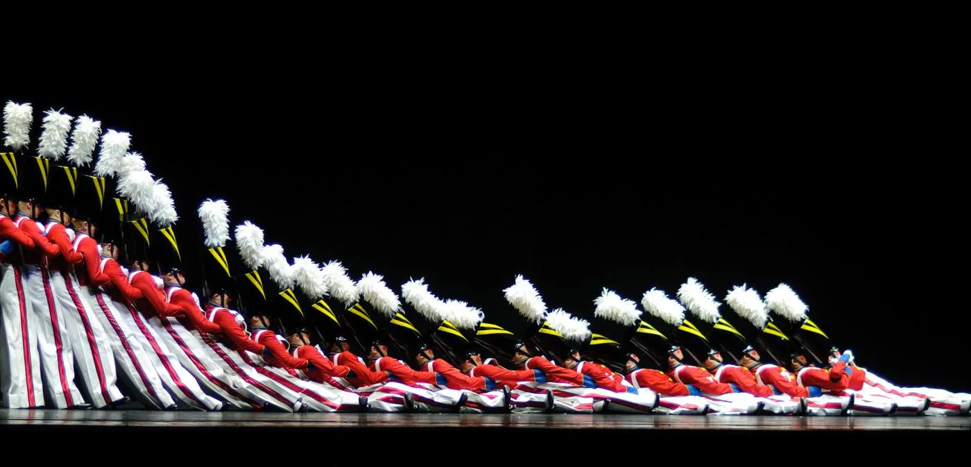 Open the featured image for Rockettes 2026: The Business Behind a More Immersive Show The Radio City Rockettes in wooden-soldier costumes during a 2009 Christmas Spectacular
