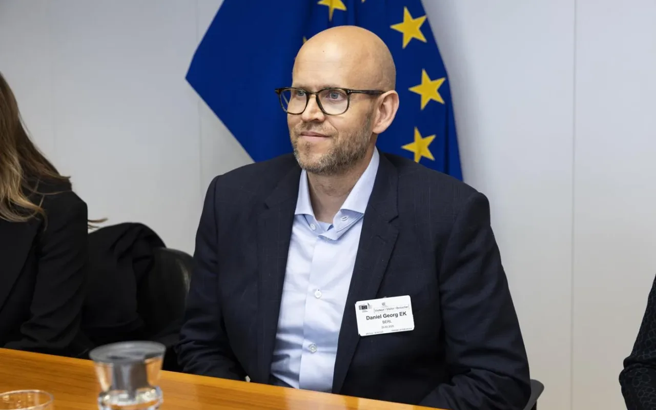 Spotify co-founder Daniel Ek during a 2025 visit to the European Commission