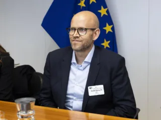Spotify co-founder Daniel Ek during a 2025 visit to the European Commission