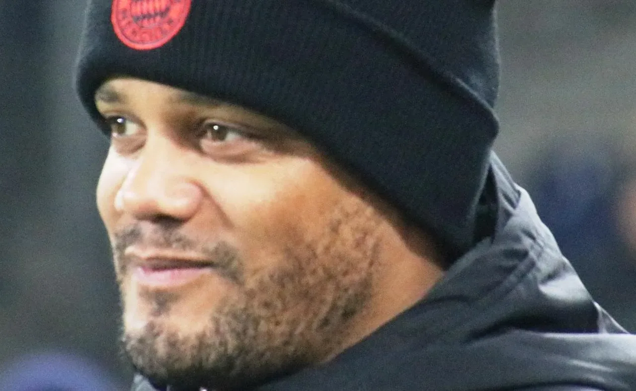 Vincent Kompany wearing a Bayern Munich winter hat in January 2025